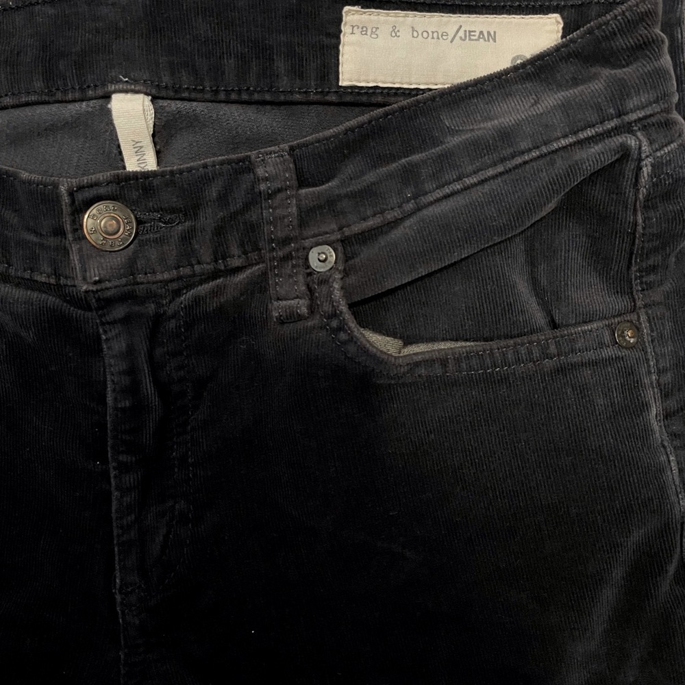 rag & bone Skinny Stretch Corduroy- in Charcoal -Size 27